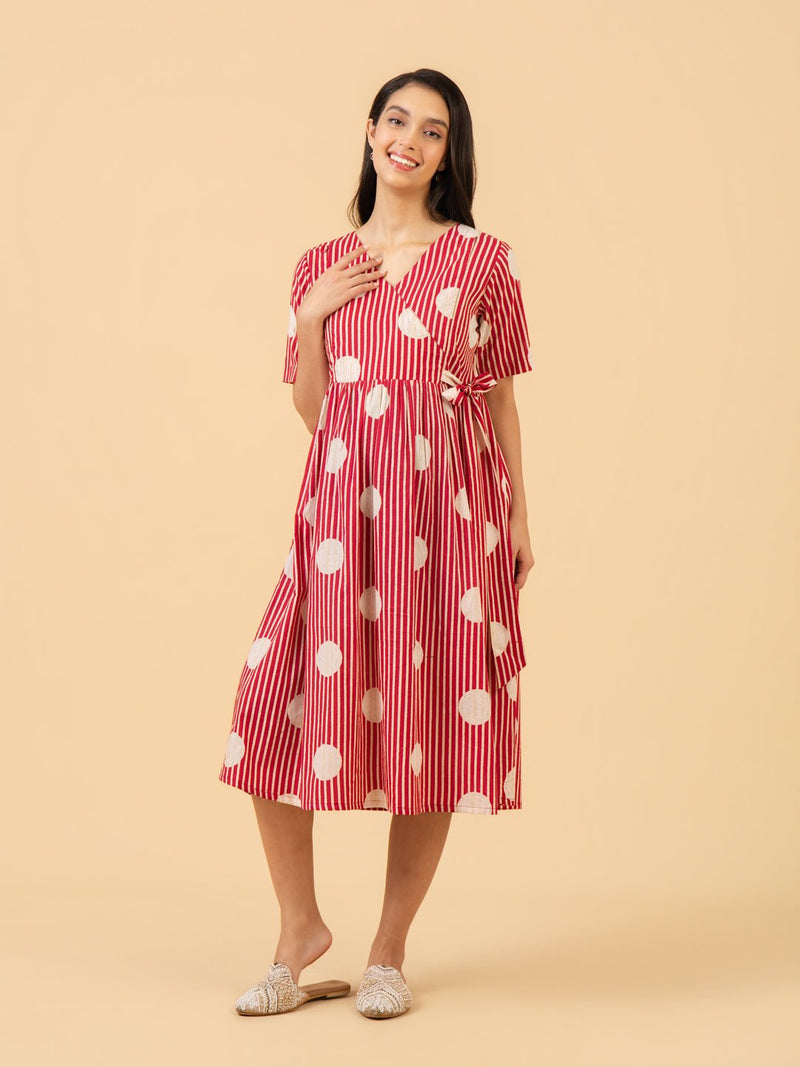 Bare Magenta Maternity and Nursing Dress