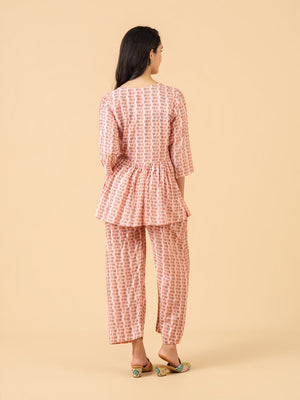 Bare Peach Maternity and Nursing Co Ord Set - S Maternity Co-ord Set