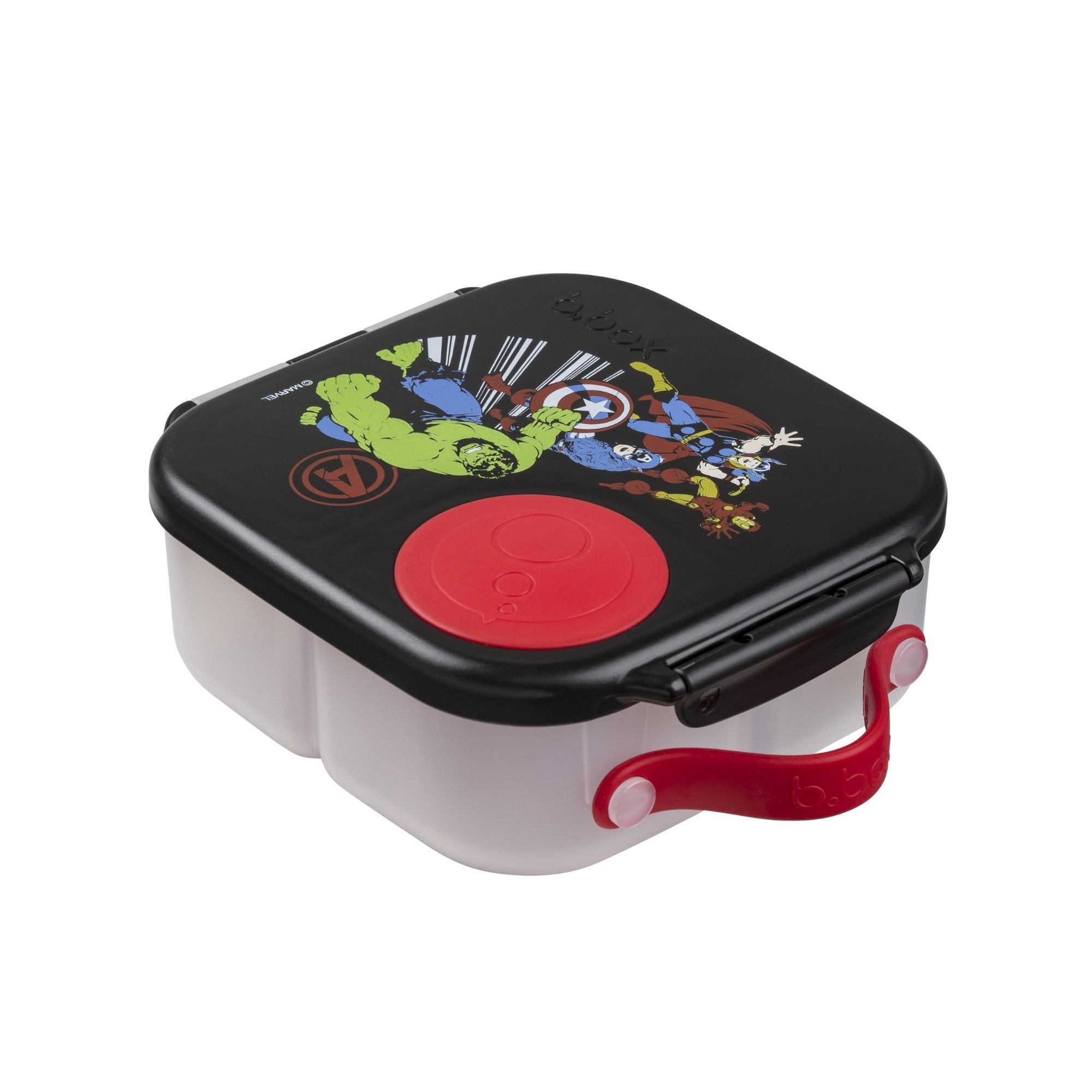 b.box Avengers Mini Lunchbox - Adjustable Divider, Flexi Fruit Holder & 1L Capacity - Multicolor - 4007XMA4