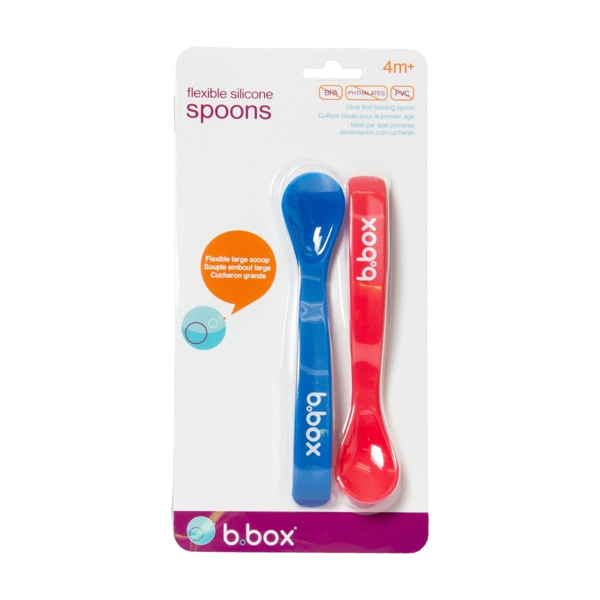 B.Box Baby Soft Bite Flexible Spoon Set Pack of 2 - 703