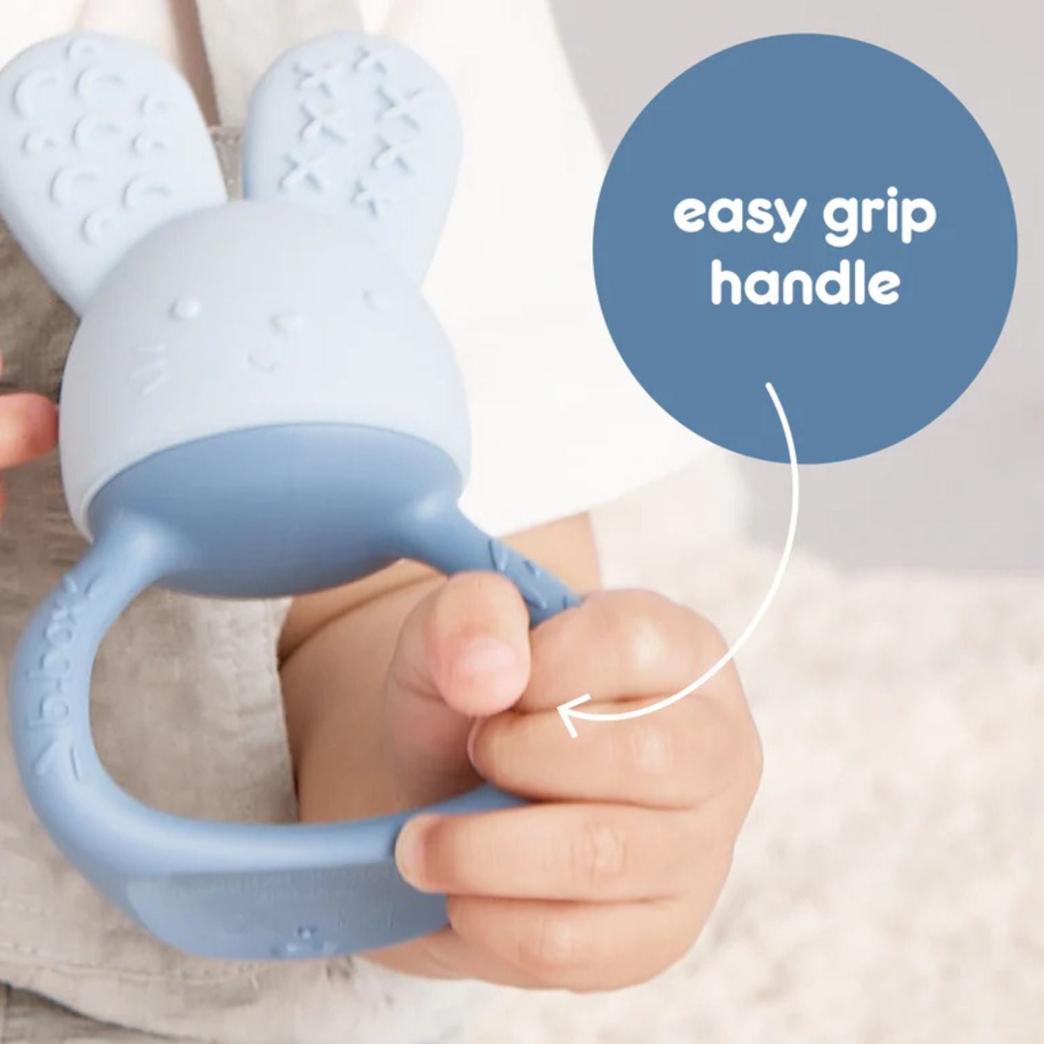 b.box Chill + Fill Bunny Teether Lullaby Blue - 100408