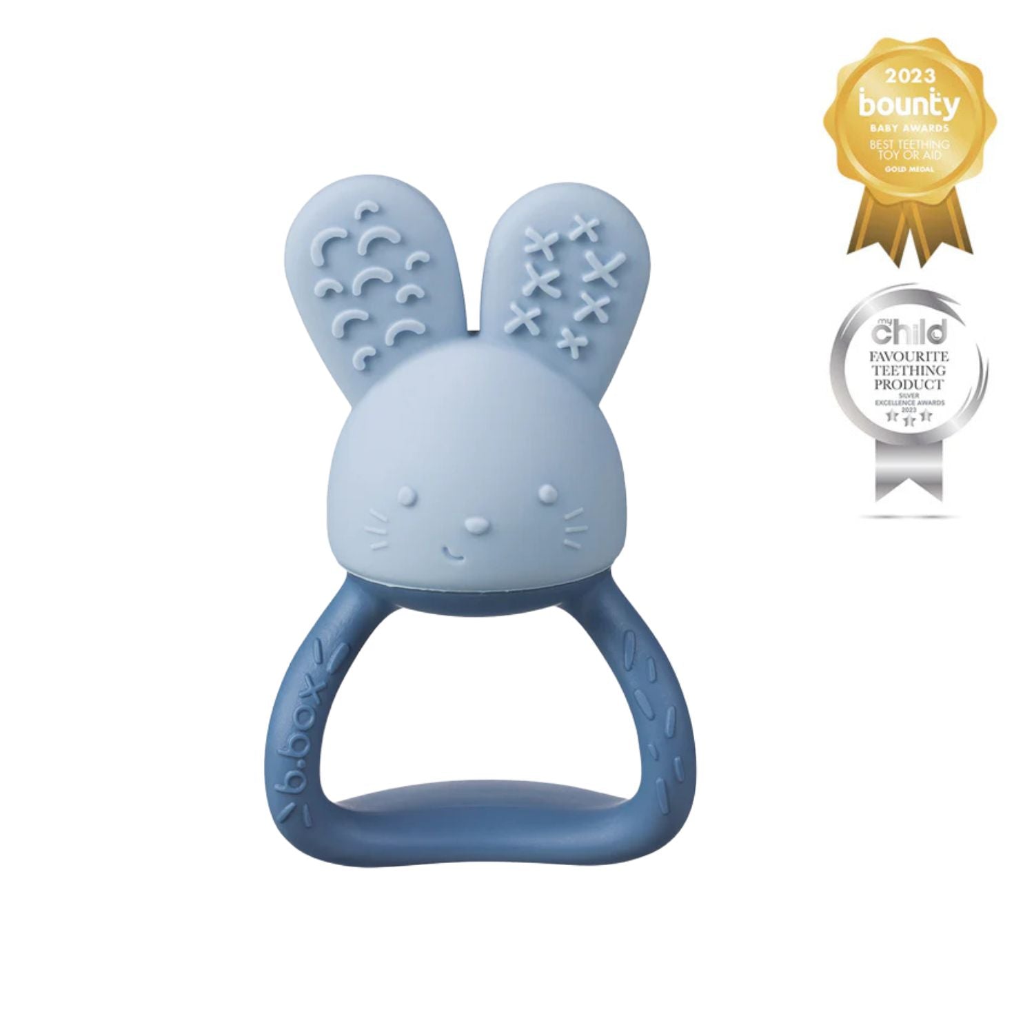 b.box Chill + Fill Bunny Teether Lullaby Blue - 100408