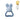 b.box Chill + Fill Bunny Teether Lullaby Blue - 100408