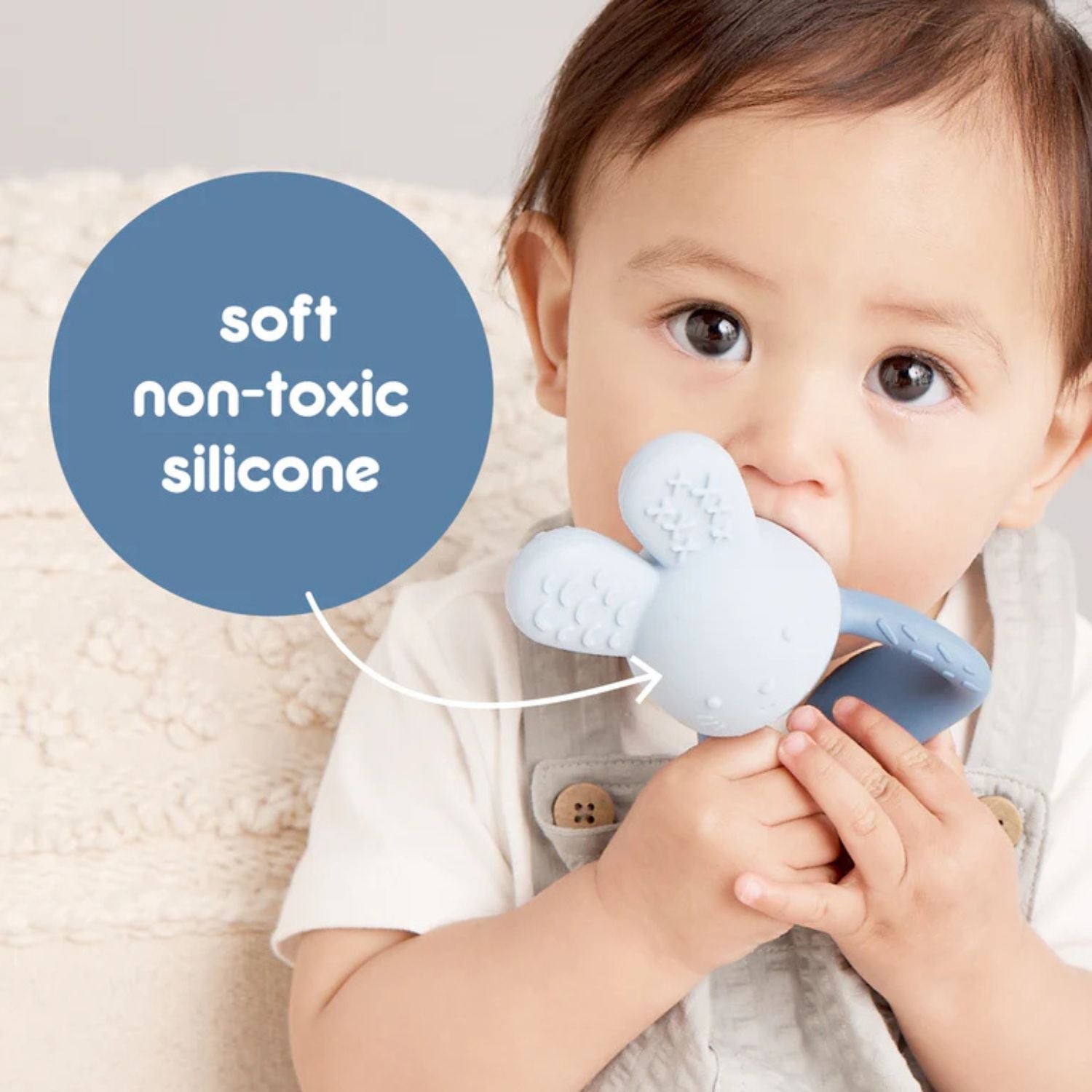 b.box Chill + Fill Bunny Teether Lullaby Blue - 100408