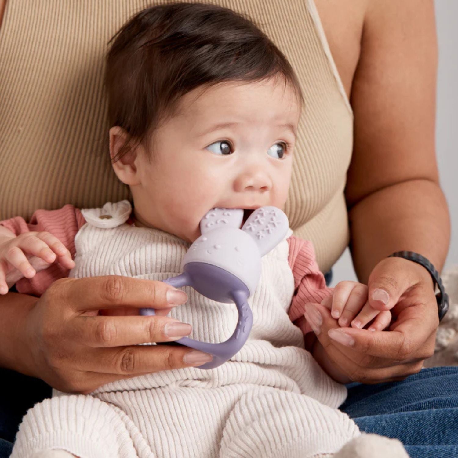 b.box Chill + Fill Bunny Teether Peony Purple - 100409