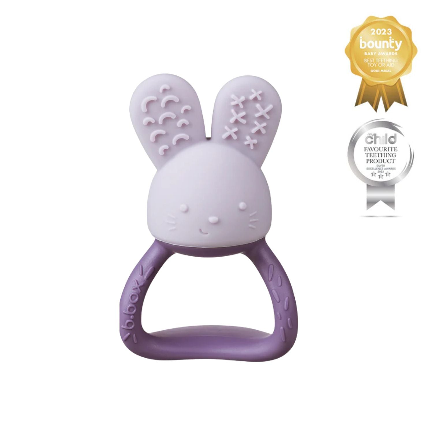 b.box Chill + Fill Bunny Teether Peony Purple - 100409