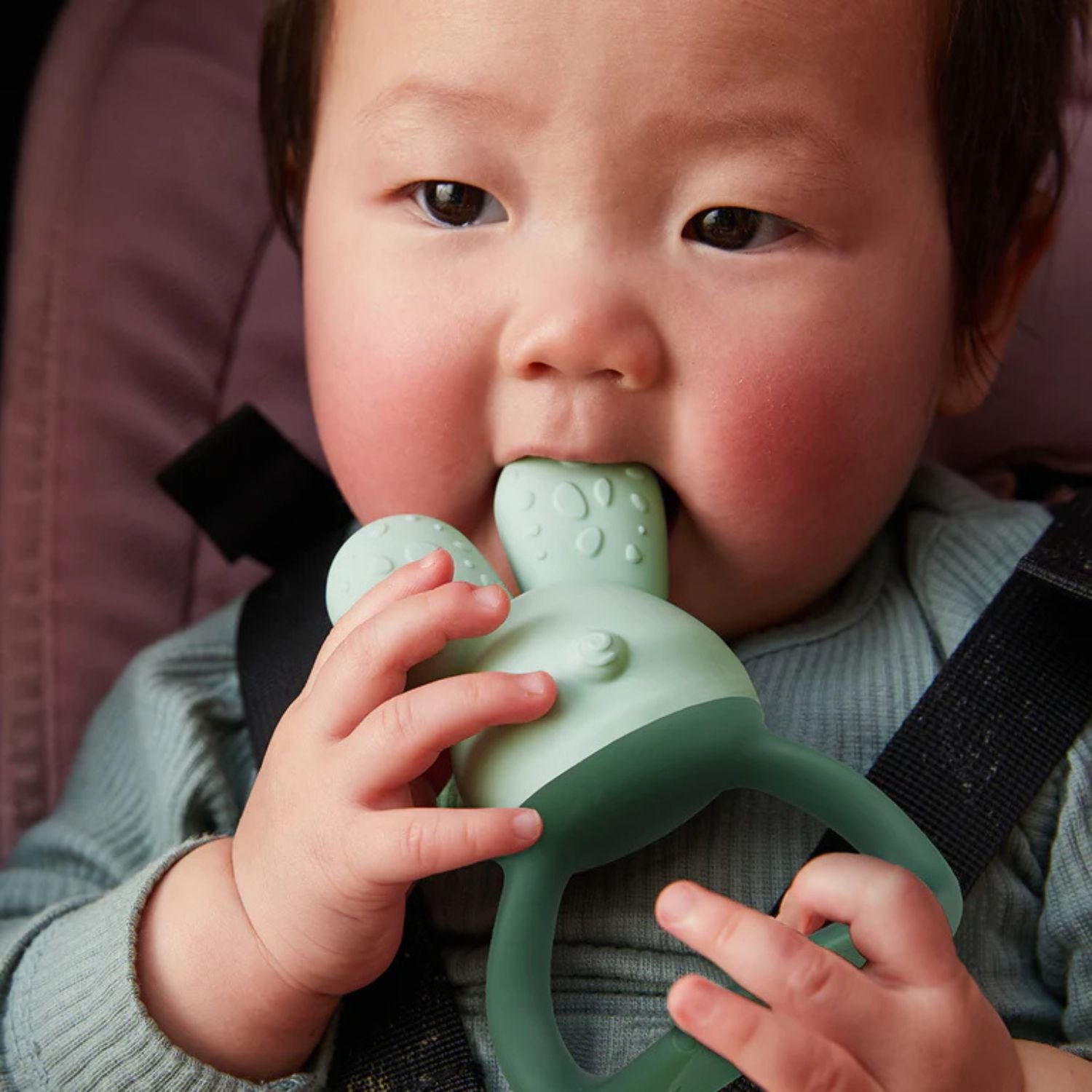 b.box Chill + Fill Bunny Teether Sage Green - 100410