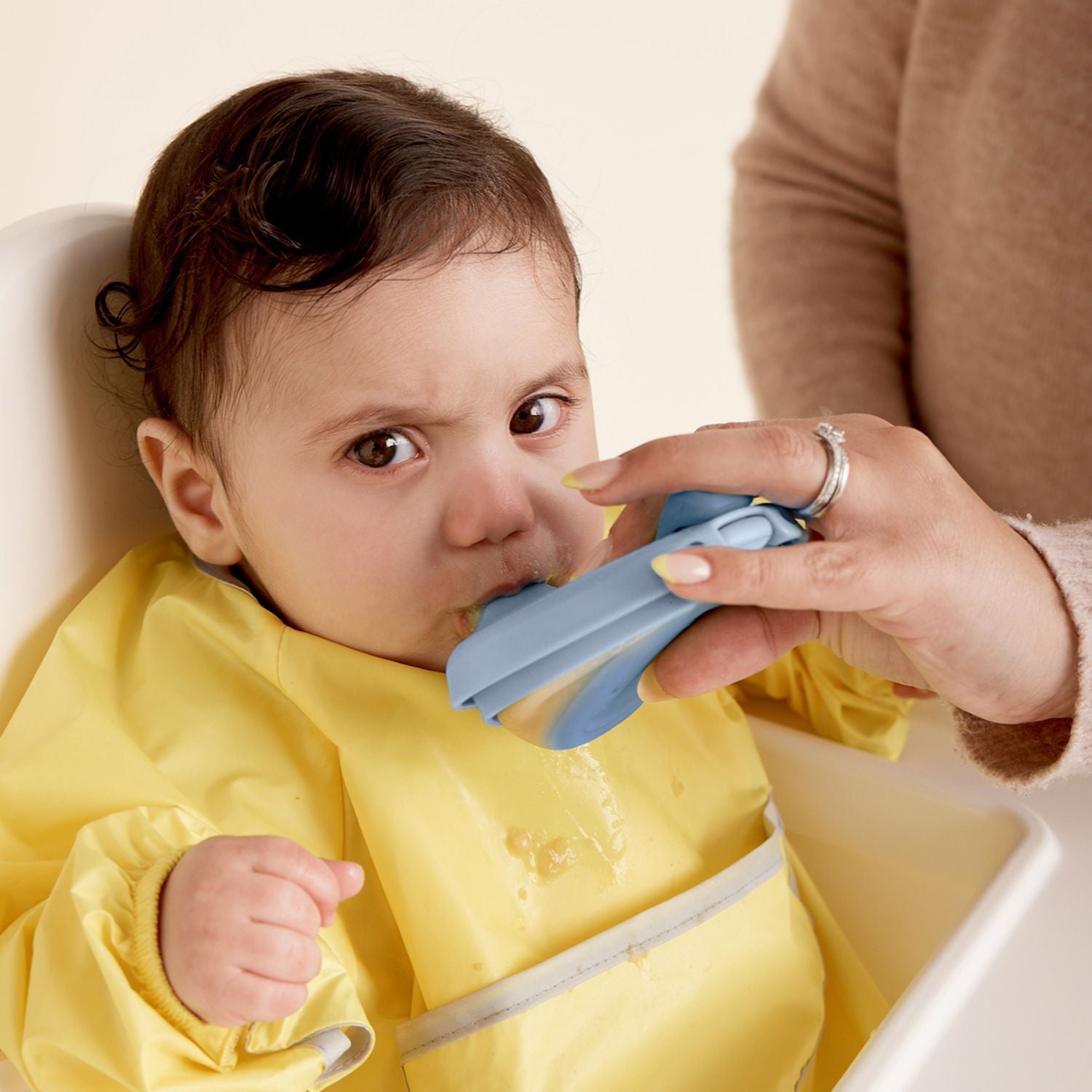 b.box Fill + Feed Silicone Feeding Pouch Lullaby Blue - 100108