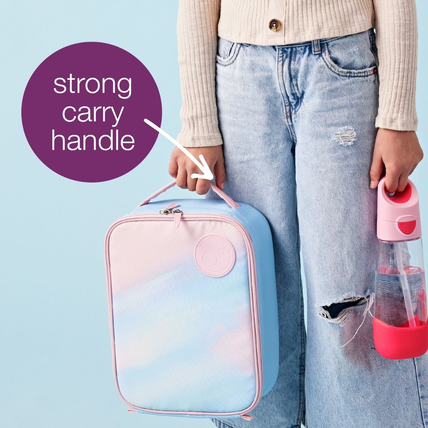 b.box Flexi Insulated Lunchbag Morning Sky Pink - 401411