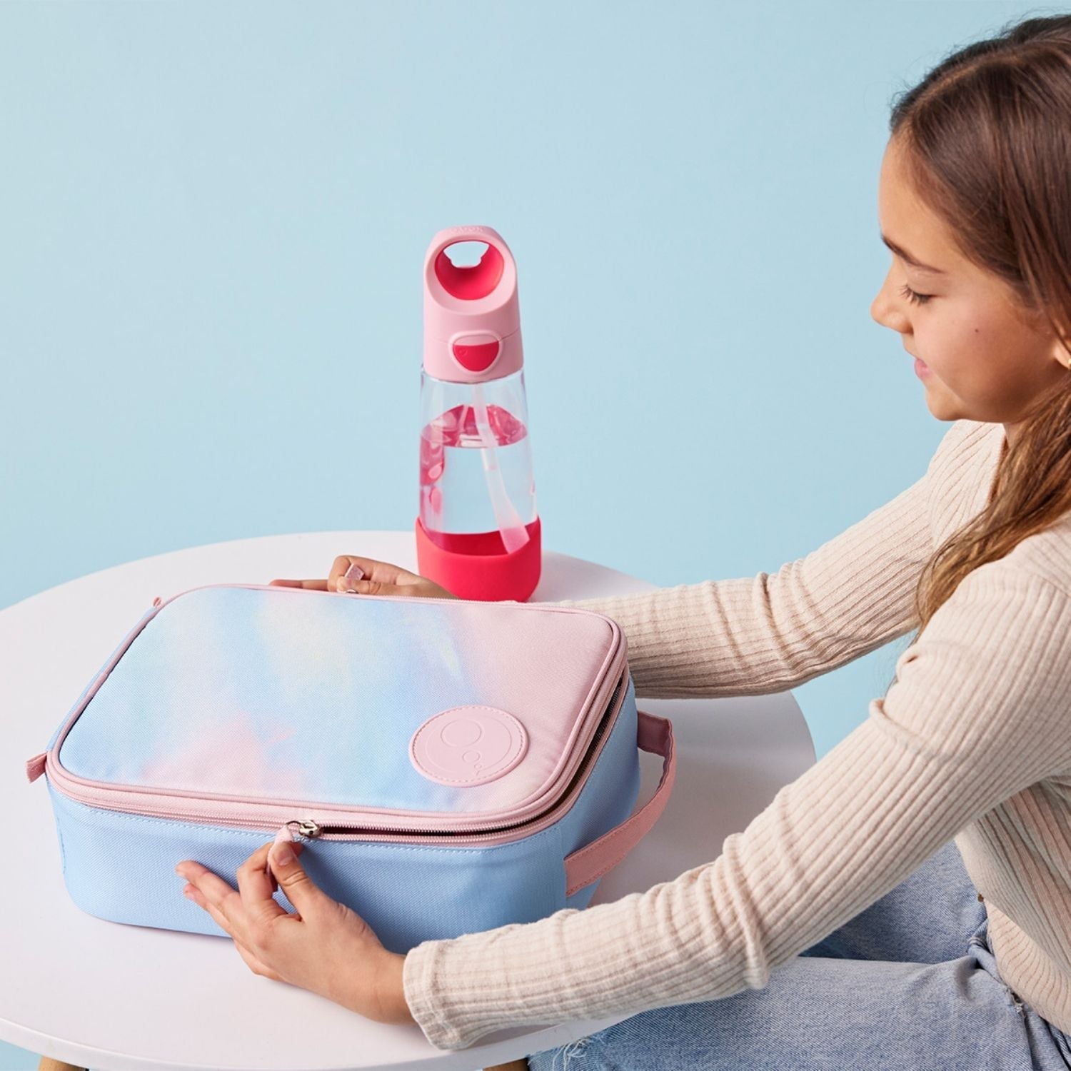 b.box Flexi Insulated Lunchbag Morning Sky Pink - 401411