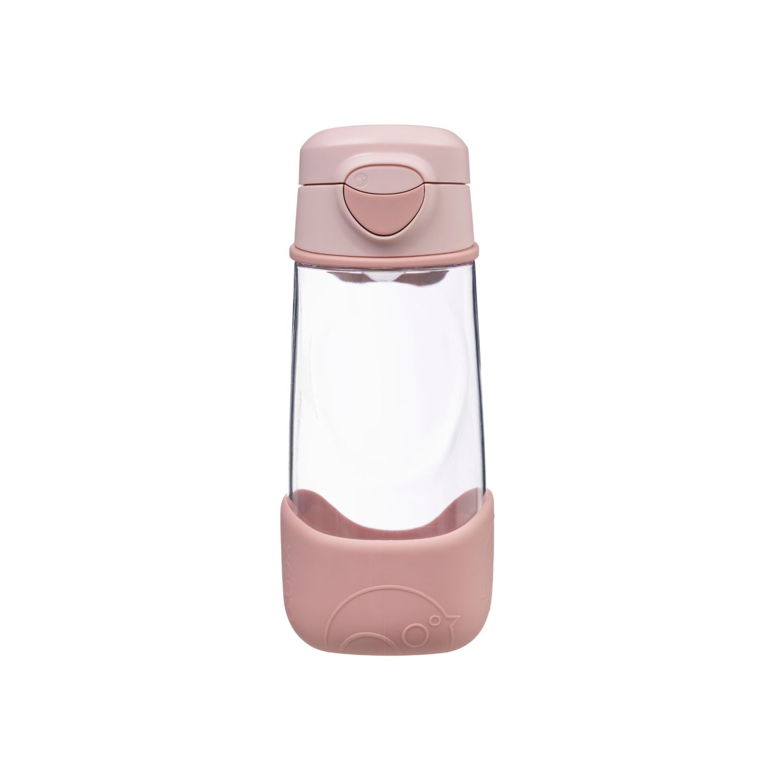 b.box Flip Top Lid Spout Drink Bottle for kids - Leak Proof & Easy to Carry 450ml - Blush Crush Pink - 870