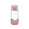 b.box Flip Top Lid Spout Drink Bottle for kids - Leak Proof & Easy to Carry 450ml - Blush Crush Pink - 870