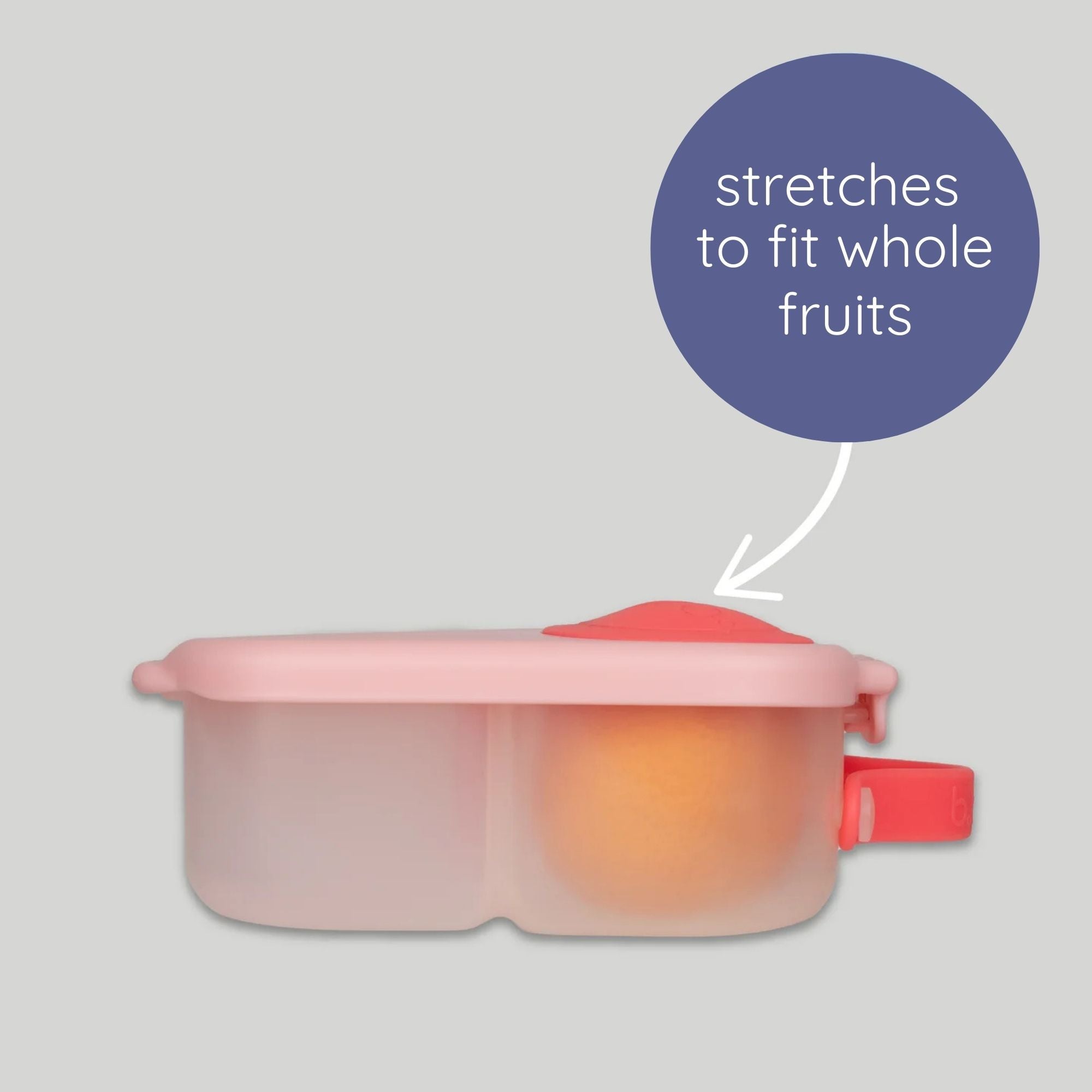 b.box Frozen Mini Lunchbox - Adjustable Divider, Flexi Fruit Holder & 1L Capacity - Multicolor - 4007DFS3