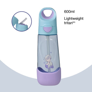 b.box Frozen Tritan Straw Drink Bottle 600ml - Durable, Spill - Proof & Kid - Friendly - Multicolor - 5005DFS3
