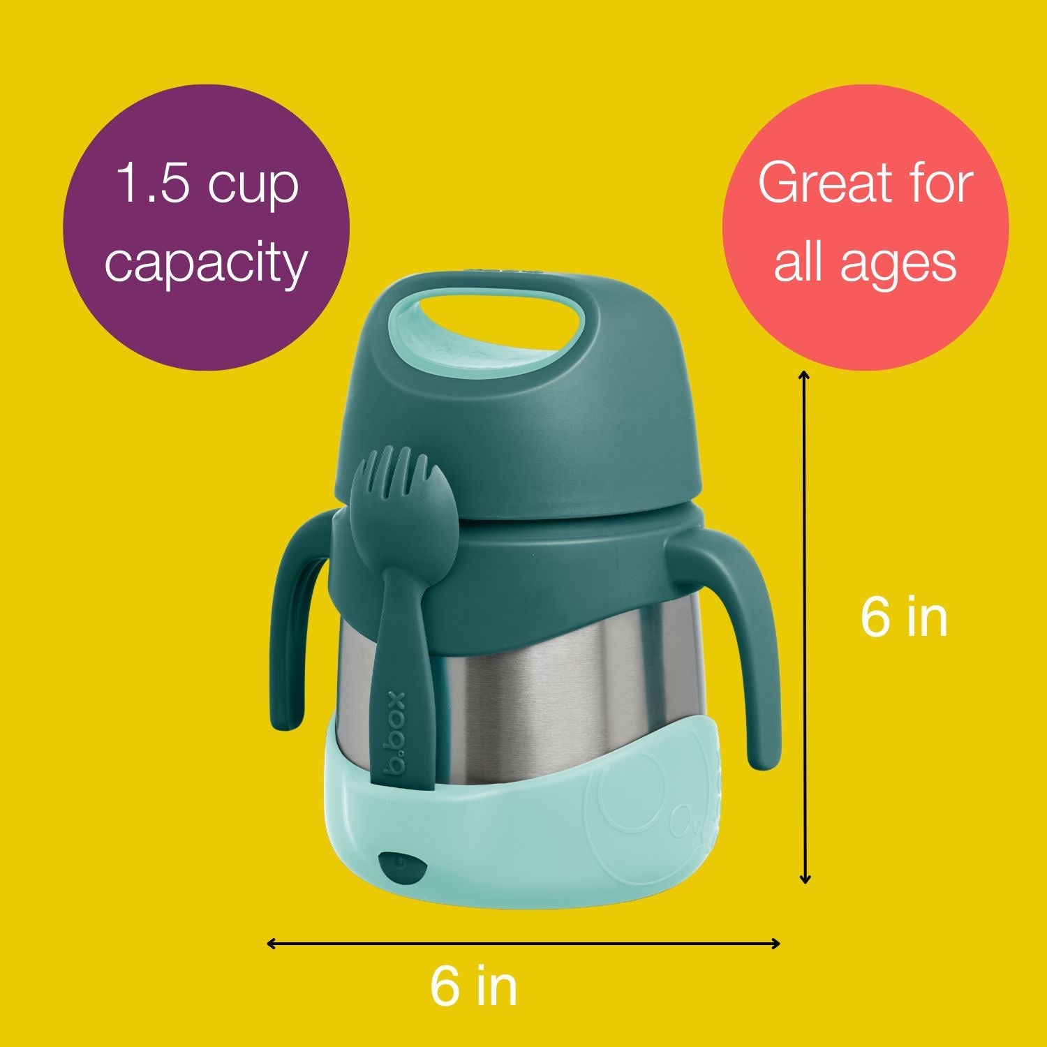 B.Box Insulated Food Jar Emerald Forest Green: 335ml - 400507