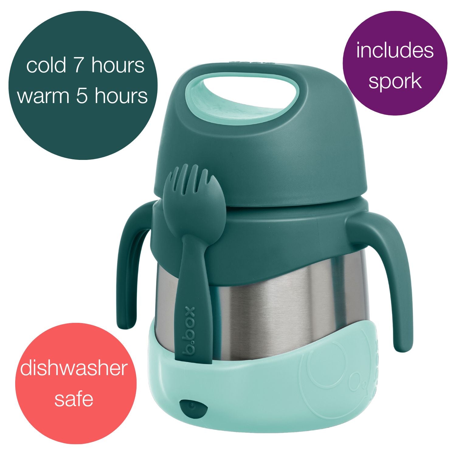 B.Box Insulated Food Jar Emerald Forest Green: 335ml - 400507