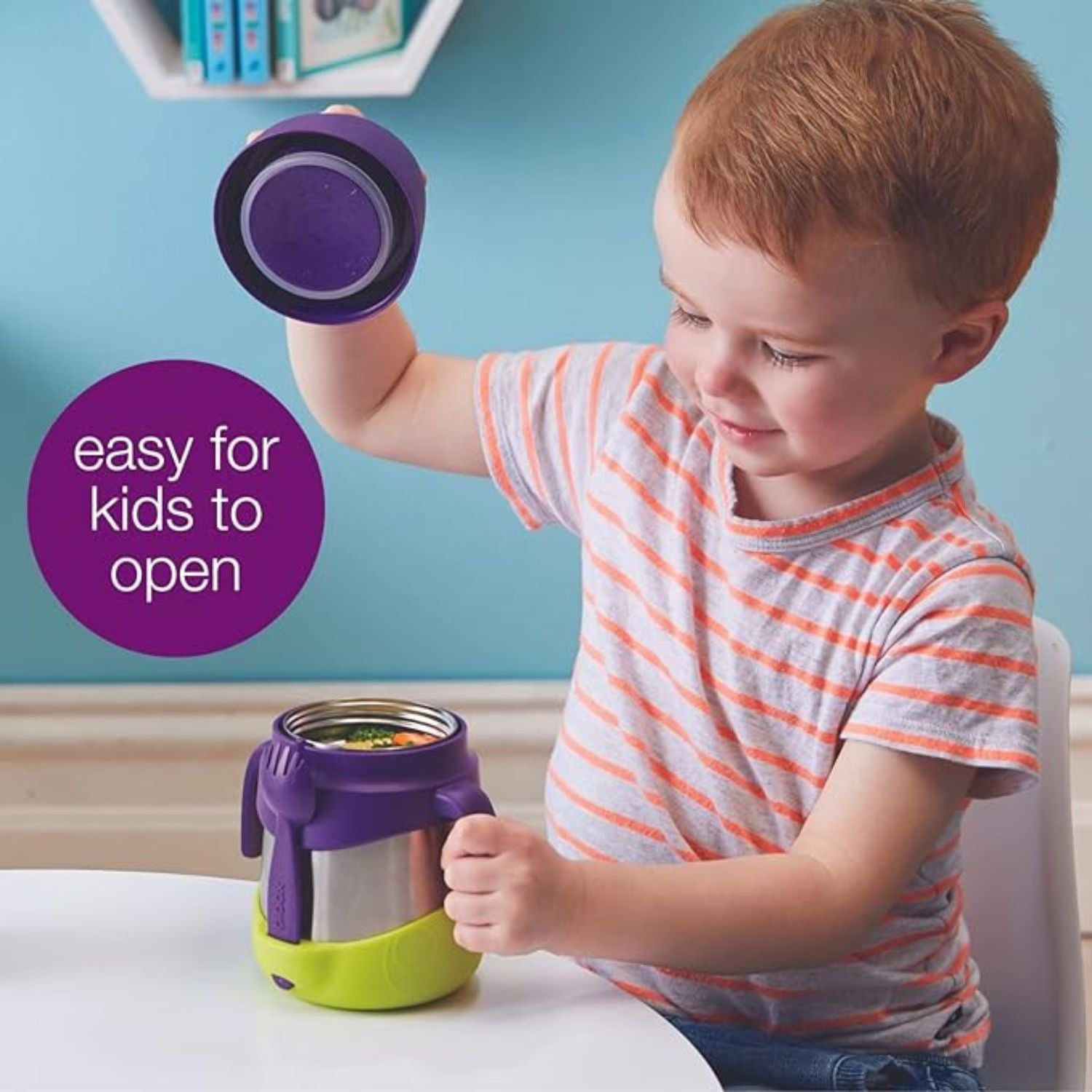 B.Box Insulated Food Jar Lilac Pop Purple: 335ml - 400503