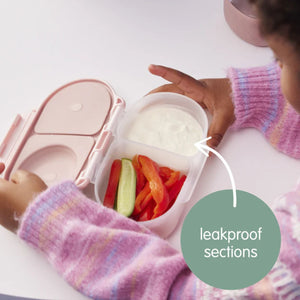 b.box Leak Proof 2 sections Snackbox for Toddlers - Easy to Carry & BPA free - 699
