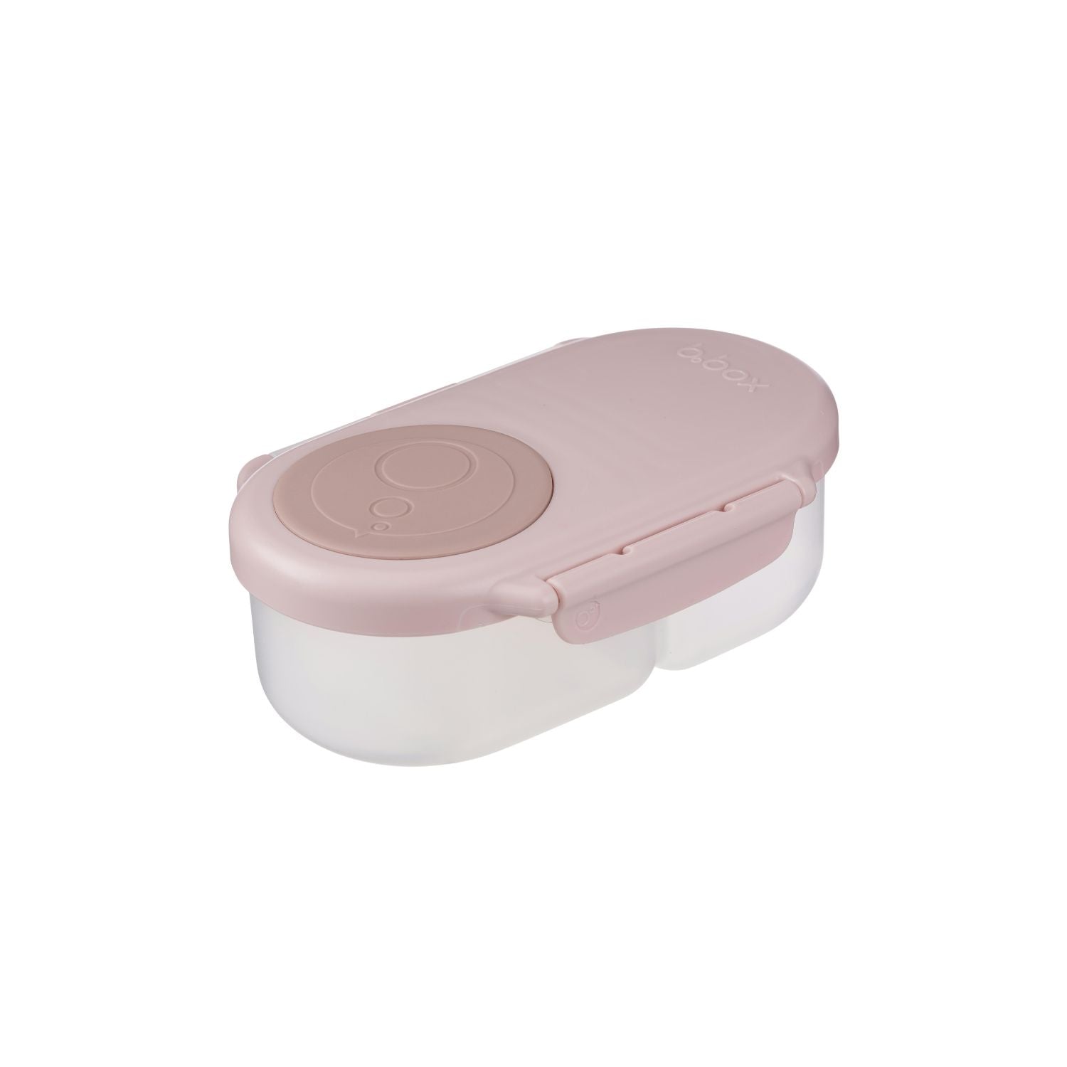 b.box Leak Proof 2 sections Snackbox for Toddlers - Easy to Carry & BPA free - Blush Crush Pink - 688