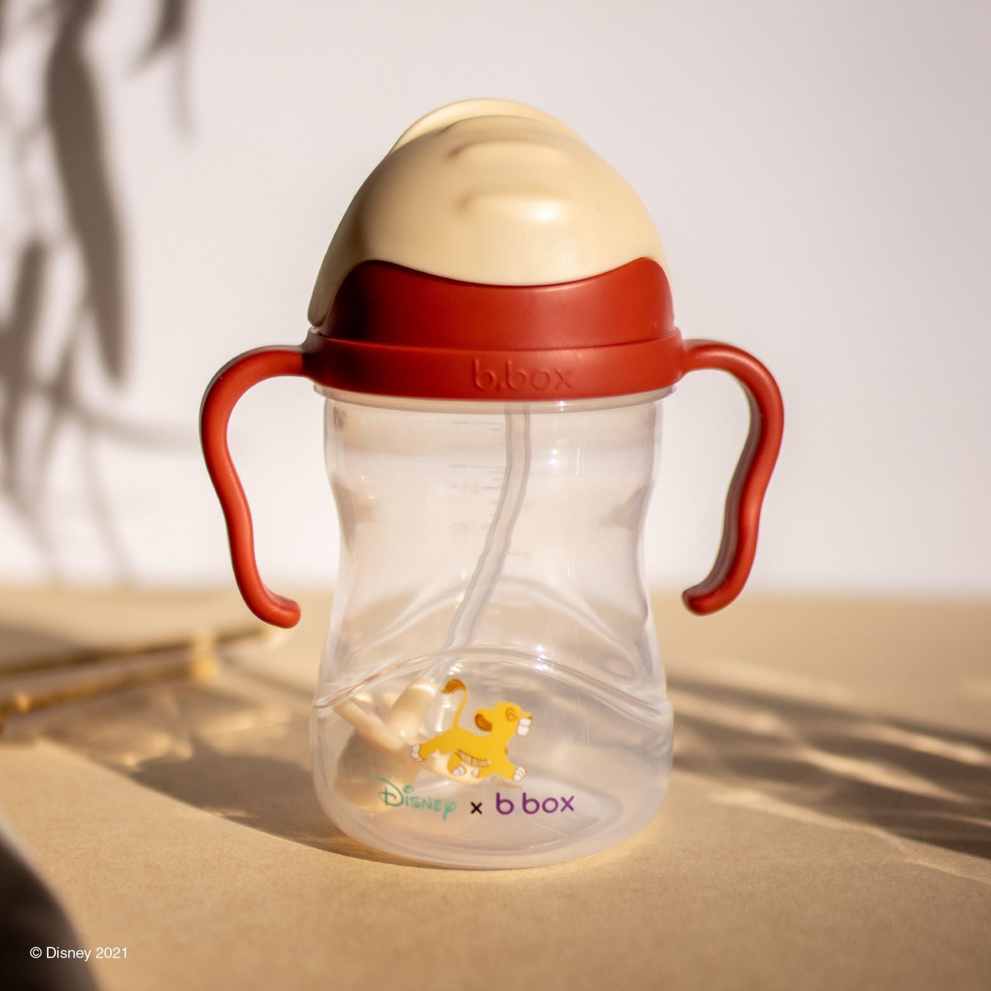 b.box Lion King Disney Sippy Cup – Leak - Proof, Weighted Straw 240ml - Multicolor - 2002XDLK