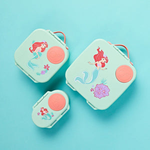 b.box Little Mermaid Lunchbox - Adjustable Divider, Flexi Fruit Holder & 2L Capacity - Multicolor - 4006XDM4