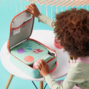b.box Little Mermaid Lunchbox - Adjustable Divider, Flexi Fruit Holder & 2L Capacity - Multicolor - 4006XDM4