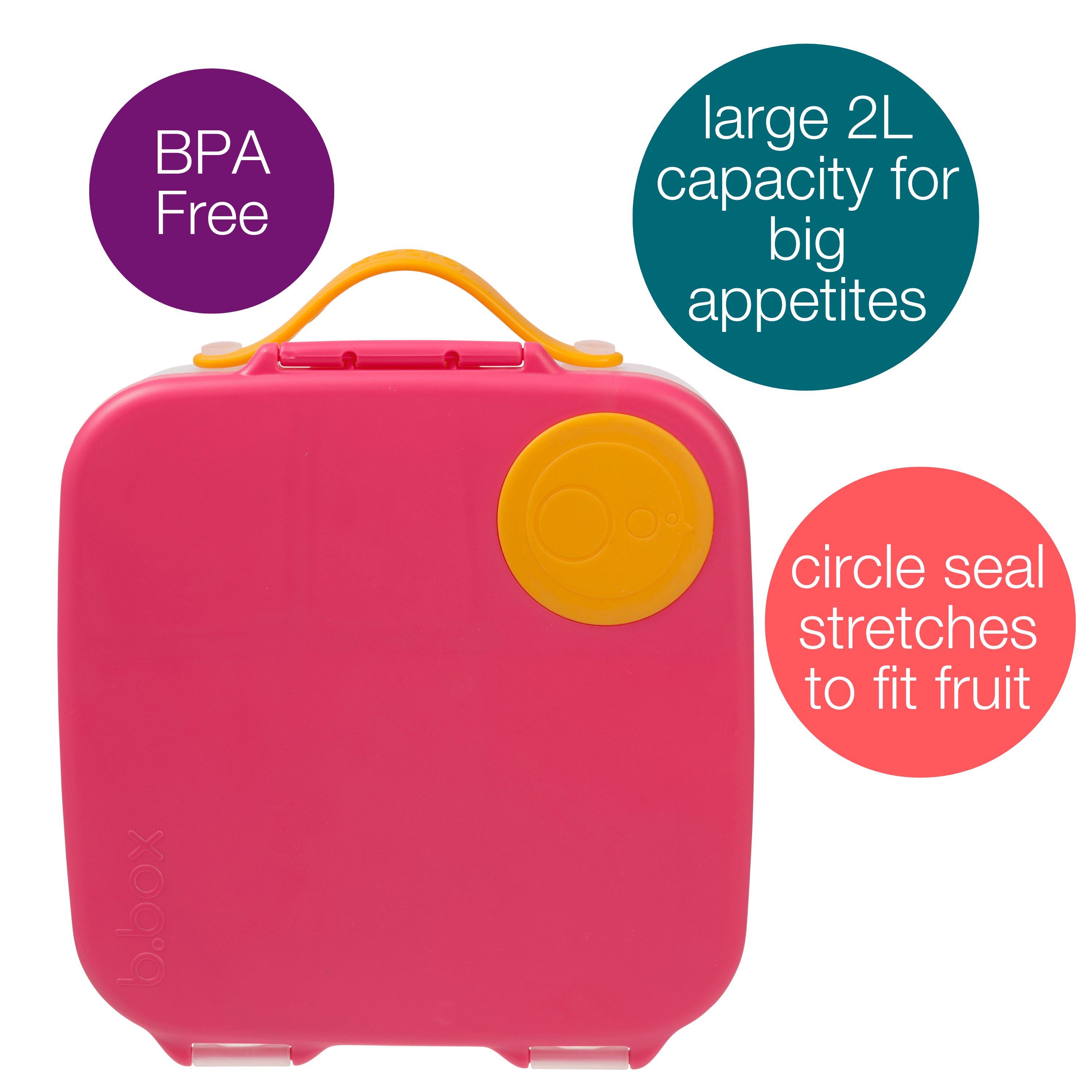 B.Box Lunch Box - Strawberry Shake Pink Orange - 651