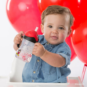 b.box Mickey Mouse Disney Sippy Cup – Leak - Proof, Weighted Straw 240ml - Multicolor - 2002XDMK