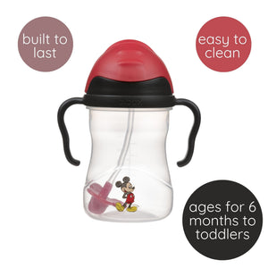 b.box Mickey Mouse Disney Sippy Cup – Leak - Proof, Weighted Straw 240ml - Multicolor - 2002XDMK