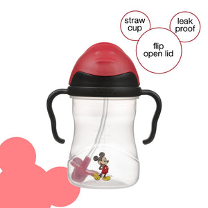 b.box Mickey Mouse Disney Sippy Cup – Leak - Proof, Weighted Straw 240ml - Multicolor - 2002XDMK
