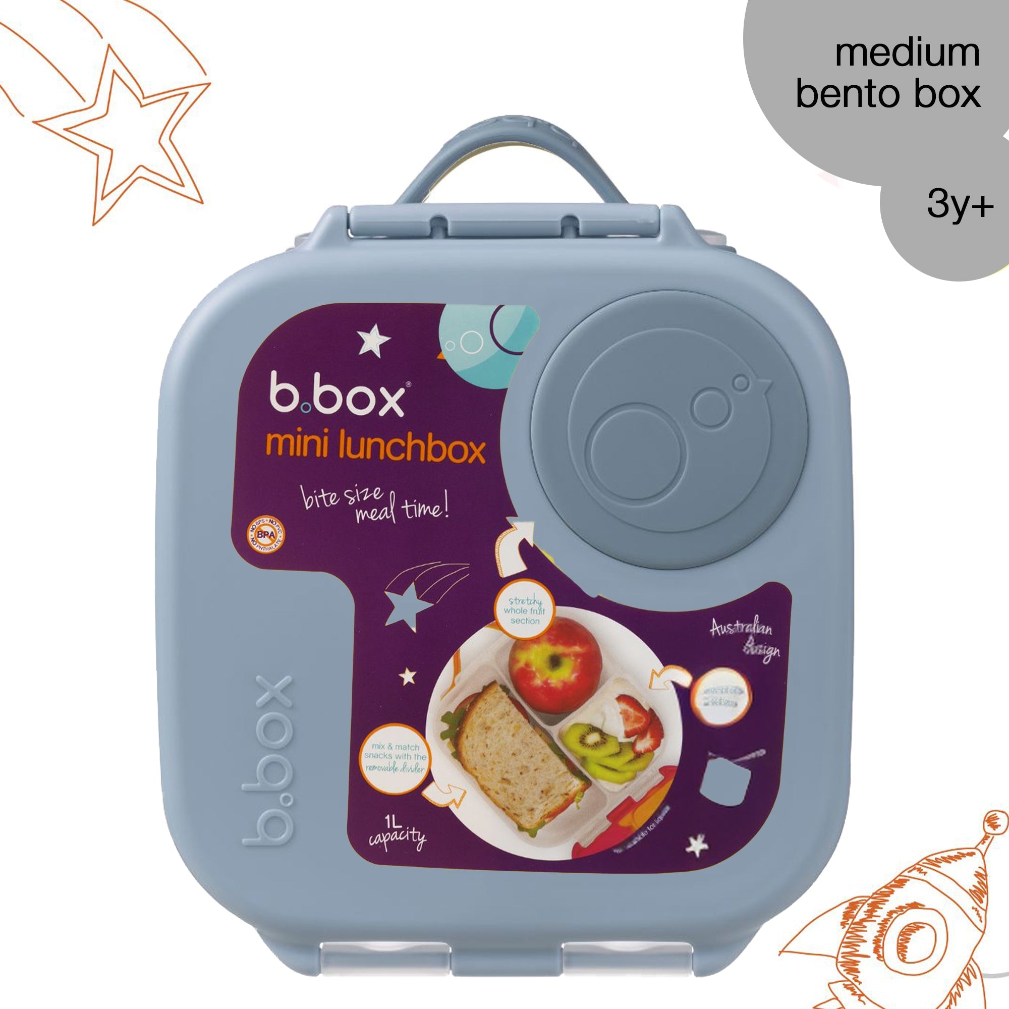 b.box Mini Lunch Box Chill Out Blue - 738
