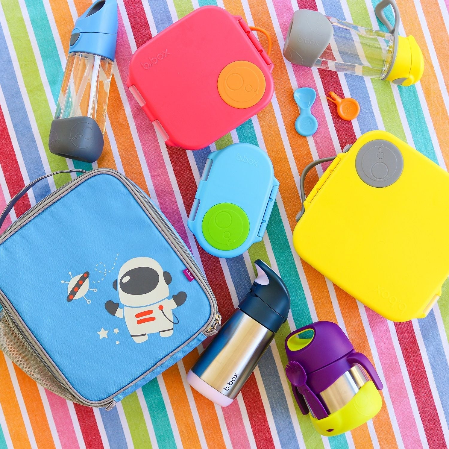 B.Box Mini Lunch Box - Lemon Sherbet Yellow Grey - 663