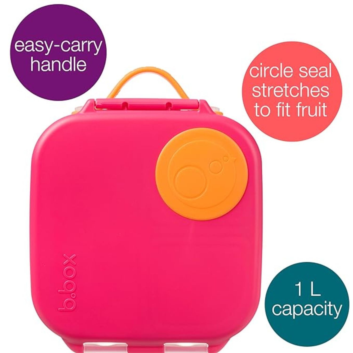 B.Box Mini Lunch Box - Strawberry Shake Pink Orange - 661