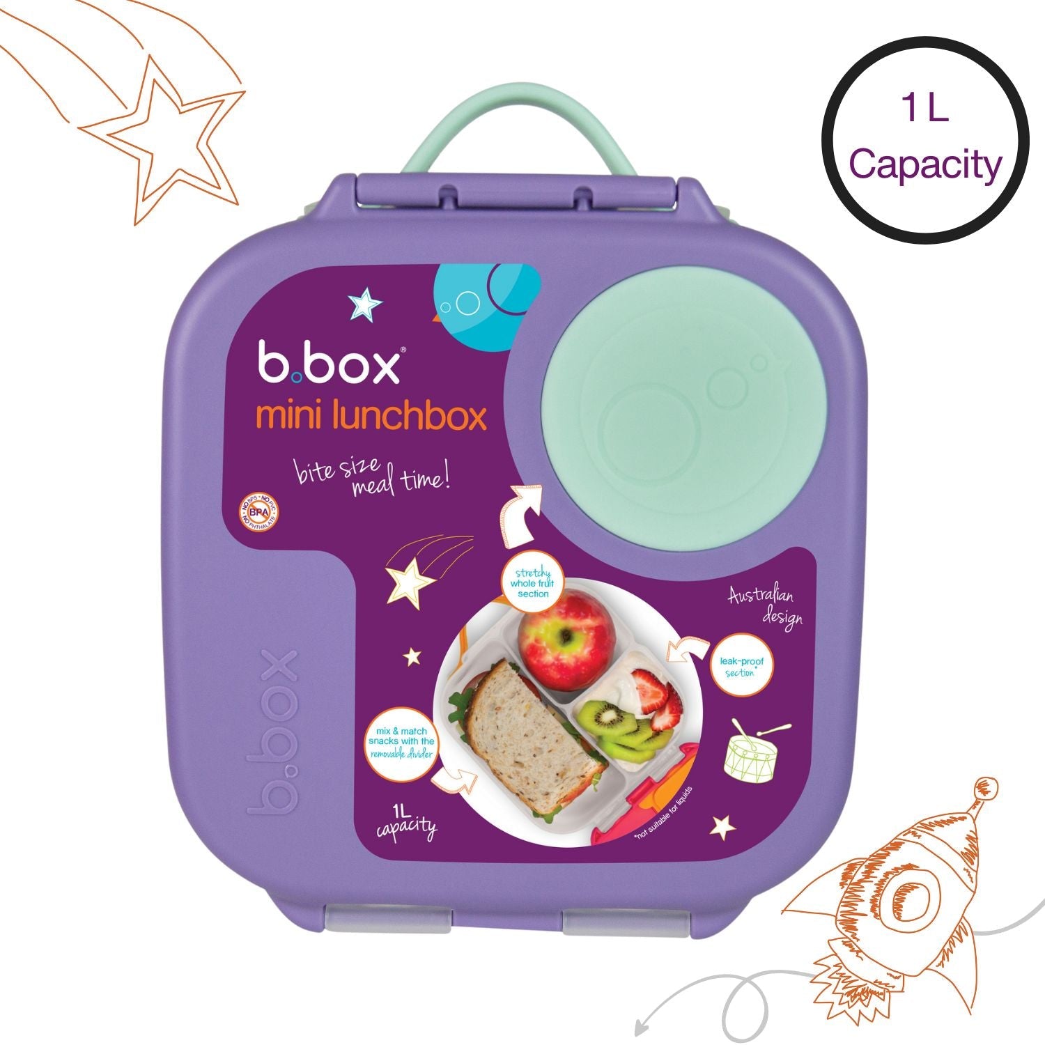 B.Box Mini Lunchbox Lilac Pop Purple - 400703