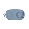 b.box Roll & Go Mealtime Silicone Mat with Spoon Ocean Blue - 101308
