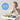 b.box Roll & Go Mealtime Silicone Mat with Spoon Ocean Blue - 101308