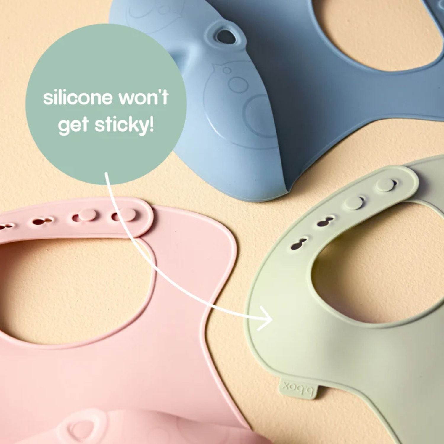 b.box Silicone Bib Sage Green - 101210