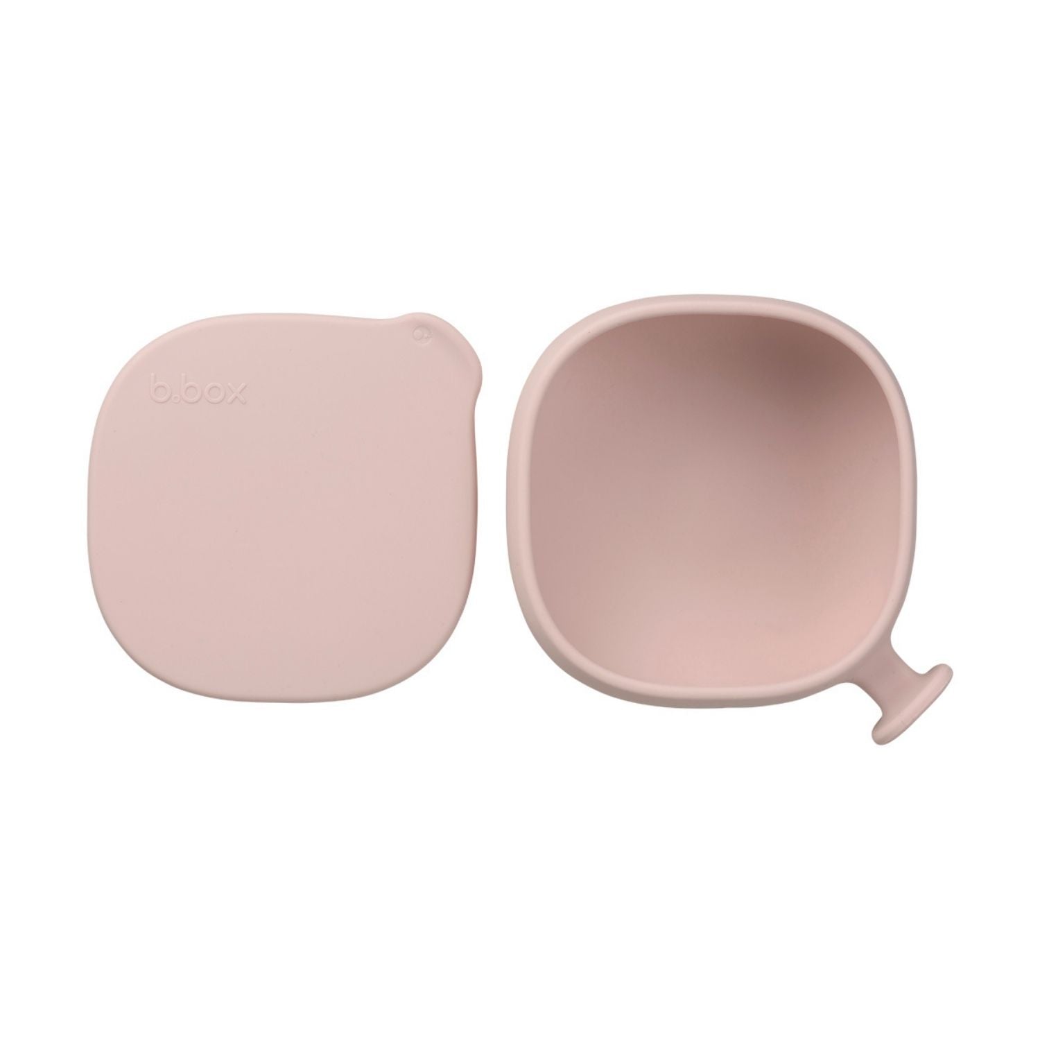 b.box Silicone Bowl + Lid with Suction Base Blush Pink - 101711