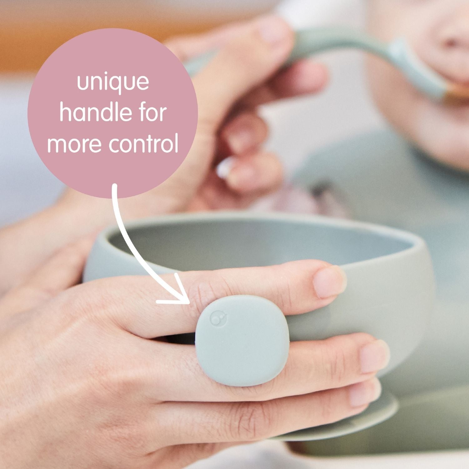 b.box Silicone Bowl + Lid with Suction Base Blush Pink - 101711