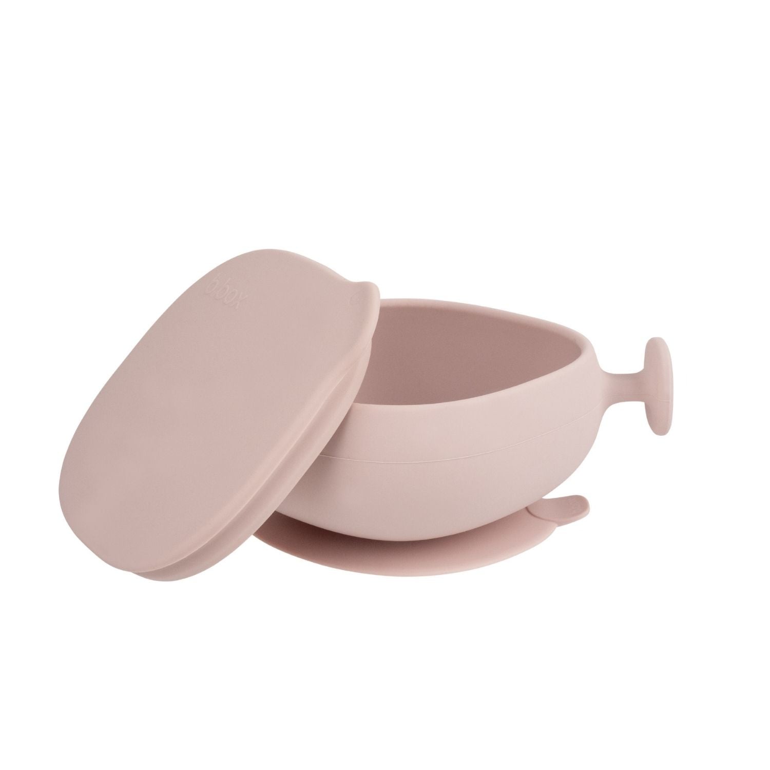 b.box Silicone Bowl + Lid with Suction Base Blush Pink - 101711