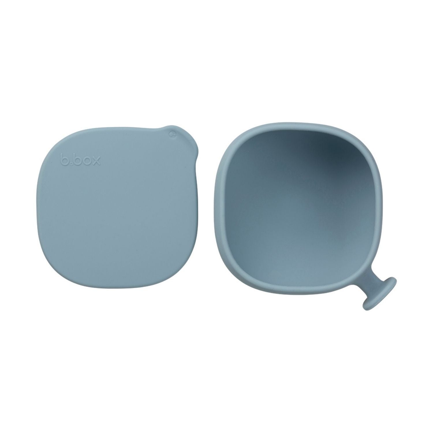 b.box Silicone Bowl + Lid with Suction Base Ocean Blue - 101708