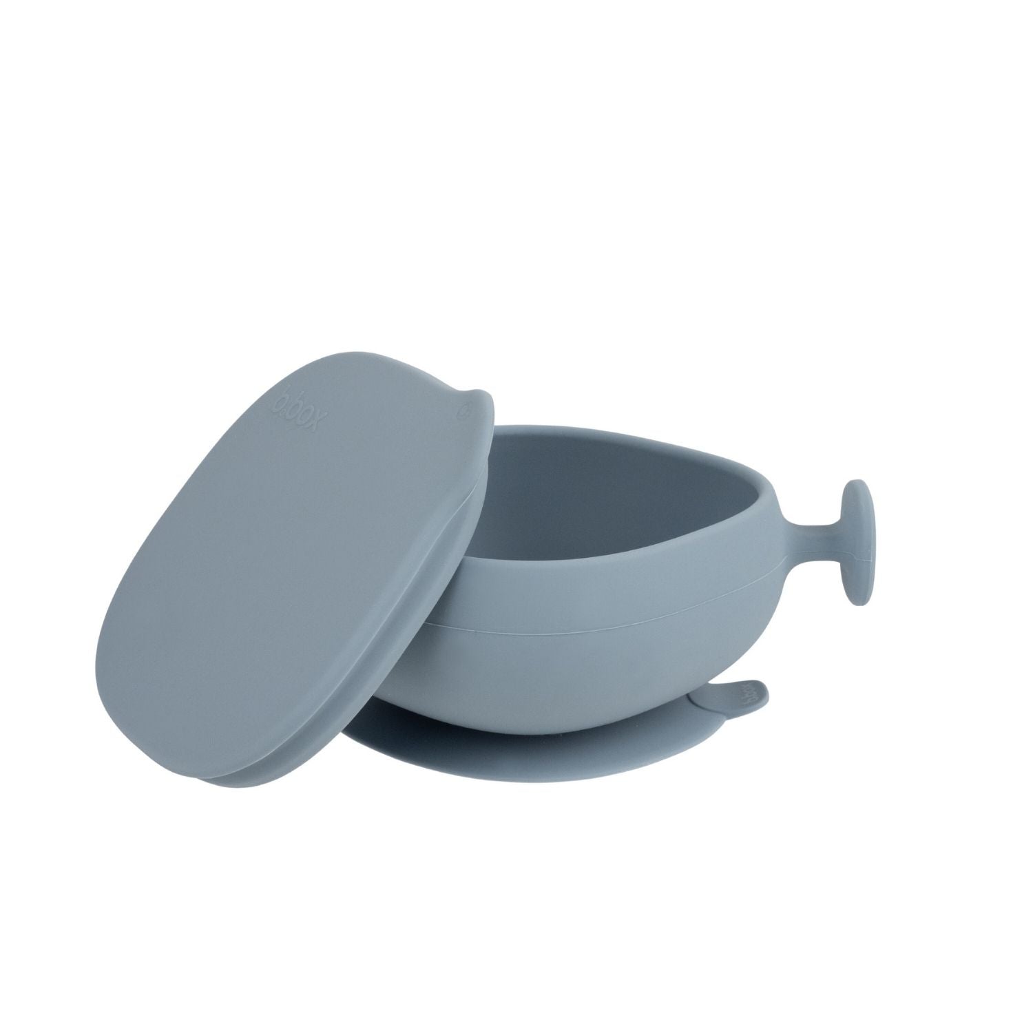 b.box Silicone Bowl + Lid with Suction Base Ocean Blue - 101708