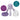 b.box Silicone Fresh Food Feeder Peony Purple - 101409