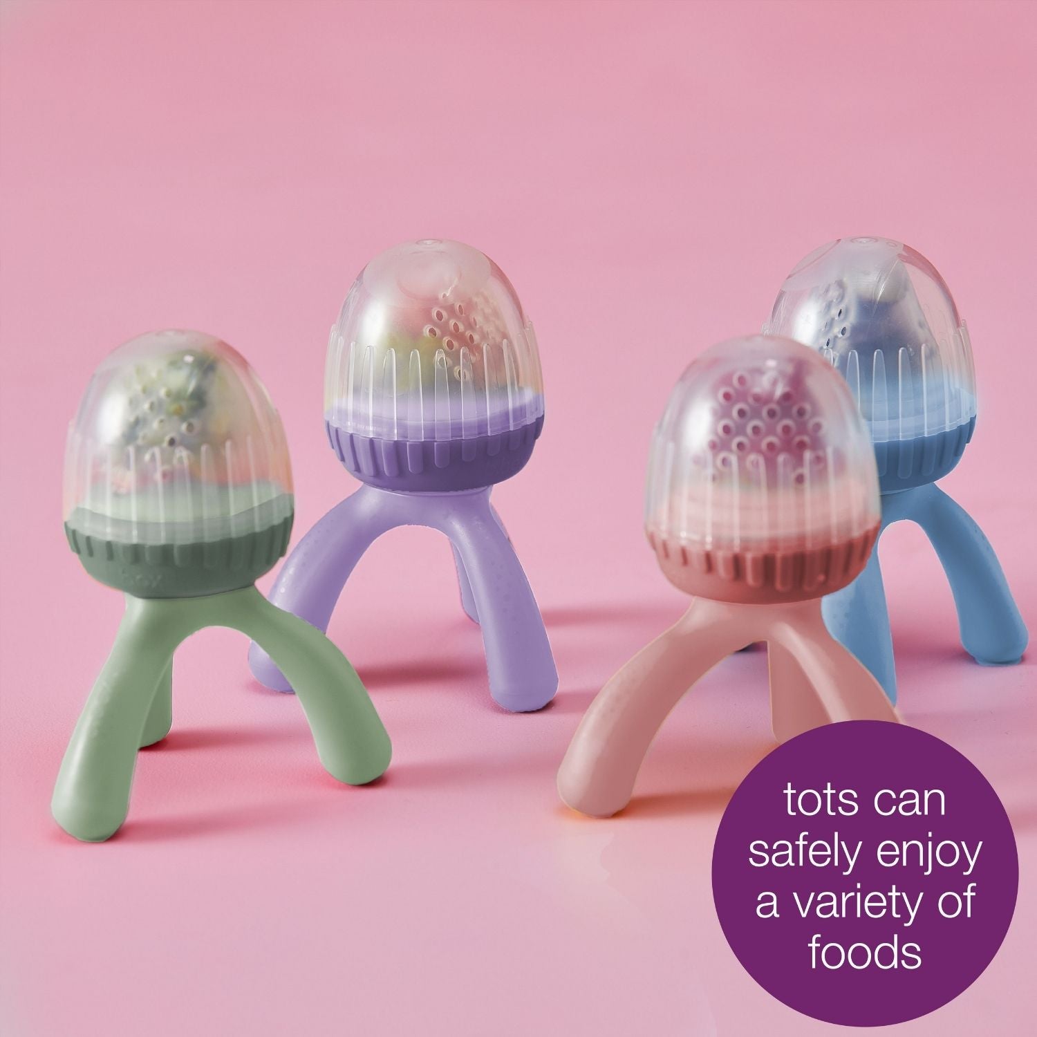 b.box Silicone Fresh Food Feeder Sage Green - 101410