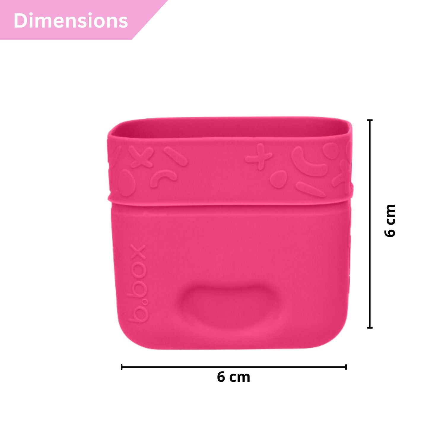 b.box Silicone snack cups - Berry - 401034