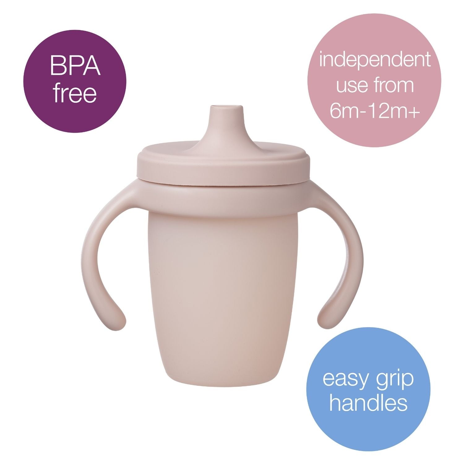 b.box Silicone Spout Cup Blush Pink - 201311