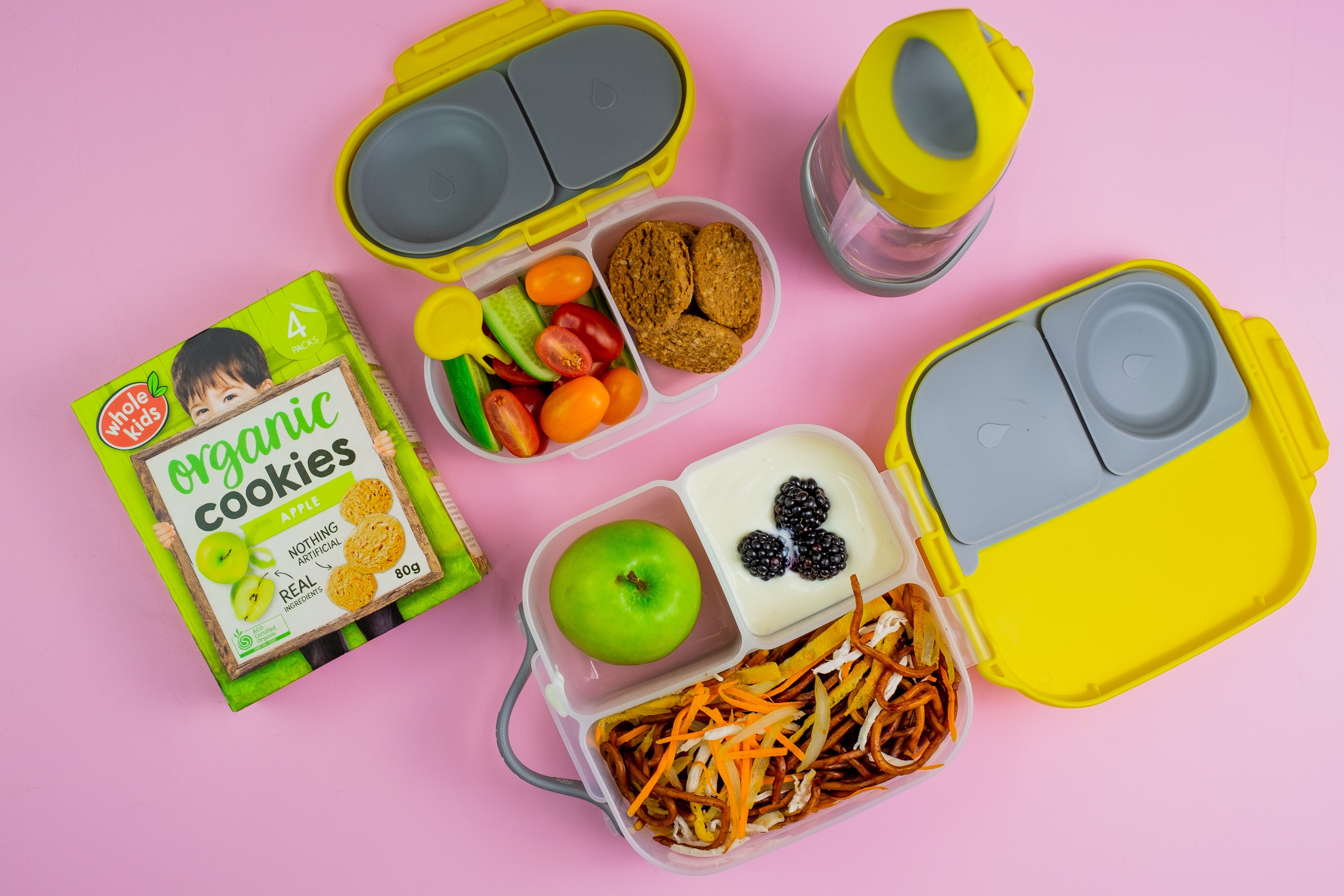 B.Box Snack Box - Lemon Sherbet Yellow Grey - 683