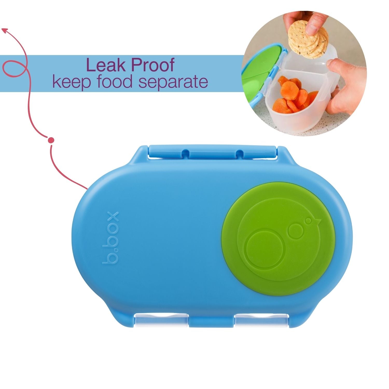 B.Box Snack Box - Ocean Breeze Blue Green - 680