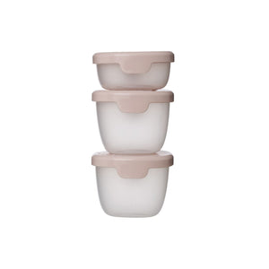 b.box Snack Tubs - Leakproof, Reusable & Portable Snack Containers Pack of 3 - Berry Pink - 401834