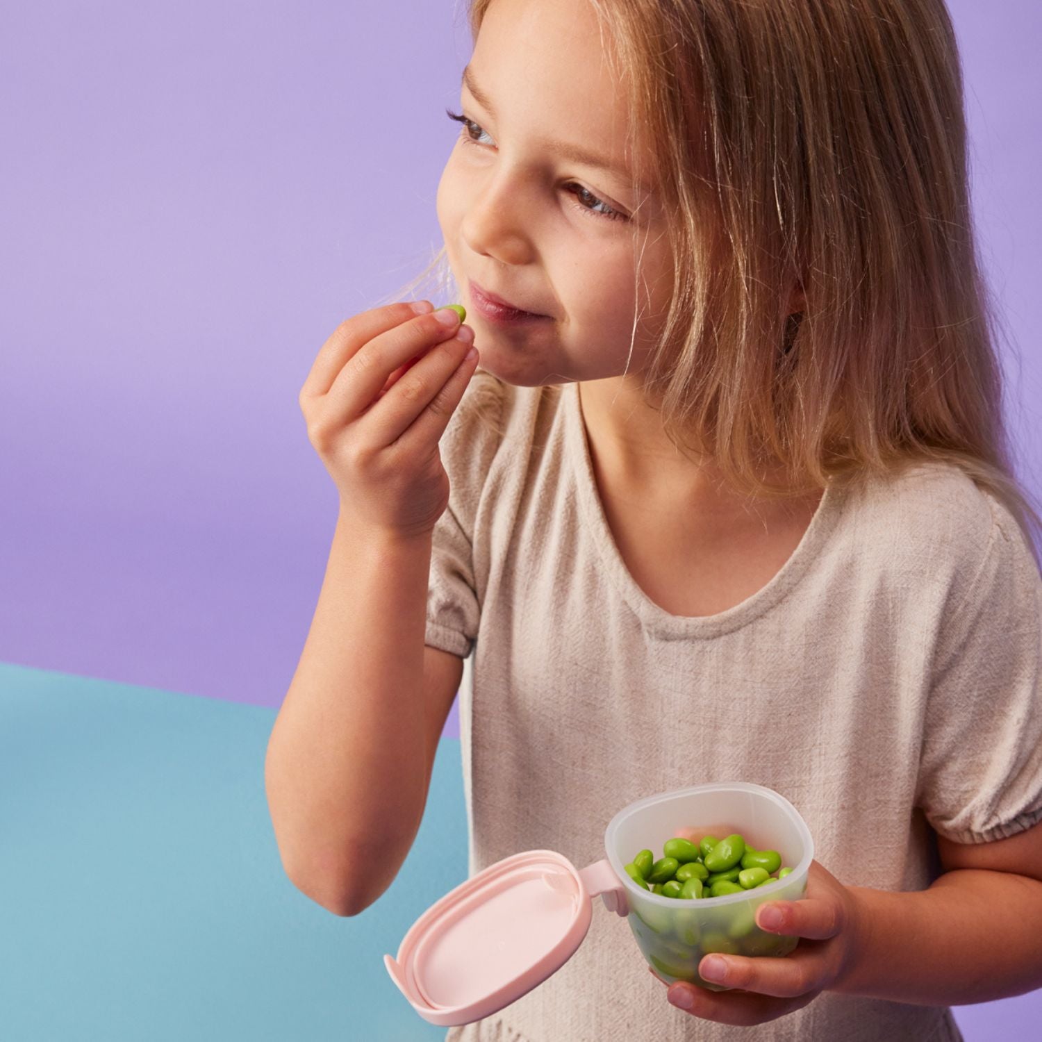 b.box Snack Tubs - Leakproof, Reusable & Portable Snack Containers Pack of 3 - Berry Pink - 401834
